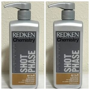 Redken Chemistry Shot Phase All Soft Deep Treatment 2x ~New  ☆Rare, HTF, VHTF☆